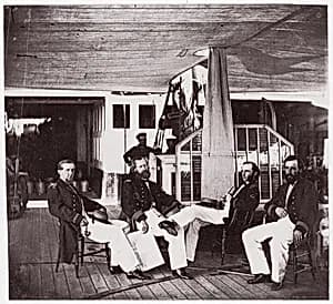 Officers of U.S.S. Hunchback by Mathew B. Brady|Unknown