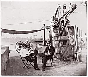 Officers of U.S.S. Hunchback by Mathew B. Brady|Unknown