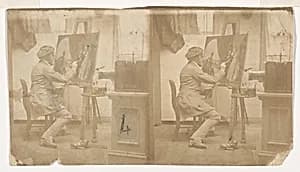 [Painter at Work in Studio] by Unknown