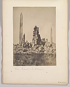Palais de Karnak, les Obélisques by Maxime Du Camp