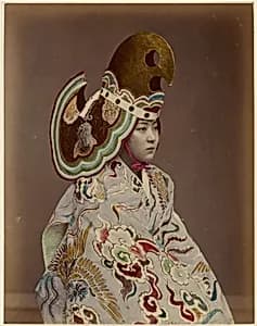 [Performer in Bugaku-style Costume] by Unknown