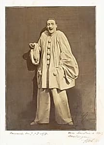 Pierrot Laughing by Adrien Tournachon|Nadar|Jean-Charles Deburau