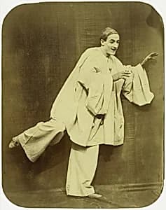 Pierrot Running by Adrien Tournachon|Nadar|Jean-Charles Deburau