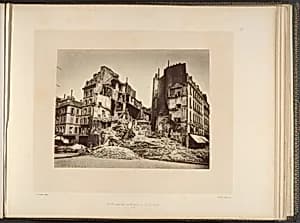 Place de la Bastille, Burned by Alphonse J. Liébert|Alfred d'Aunay