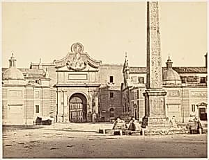 Porta del Popolo by Eugène Constant