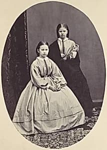 [Portrait of Two Girls] by Franz Antoine