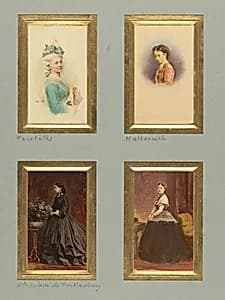[Pourtalès, Metternich, Grande Duchesse de Mecklemboury, and Unknown Sitter] by Countess Virginia Oldoini Verasis di Castiglione|Pierre-Louis Pierson|Marck