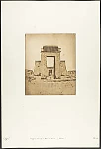 Propylone du Temple de Khons, à Karnac, Thèbes by Maxime Du Camp