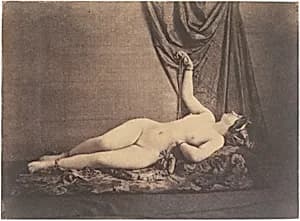 [Reclining Female Nude] by Julien Vallou de Villeneuve