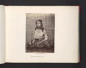 Siam - Burmese Flower Girl by John Thomson