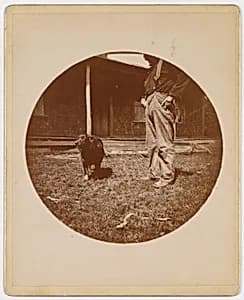 [Snapshot: Dog and Man] by Unknown