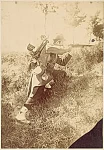 [Soldier Aiming Rifle] by Unknown