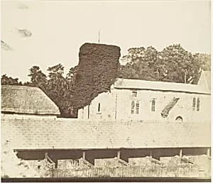 [Stables and Ivy Covered Tower] by Unknown
