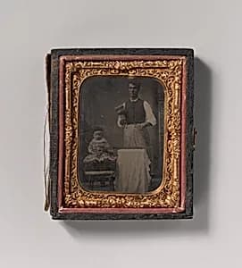 [Stonecutter with Child] by Unknown