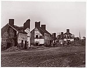 Street in Fredericksburg by Andrew Joseph Russell|Mathew B. Brady