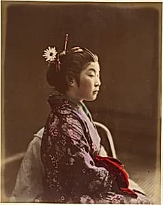Tea House waitress by Suzuki Shin'ichi