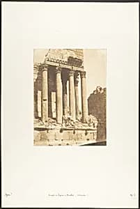 Temple de Jupiter, à Baâlbek (Héliopolis) by Maxime Du Camp