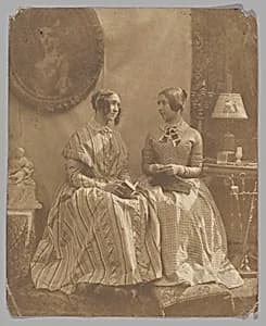 [The Artist's Wife and Daughter] by Louis-Désiré Blanquart-Évrard