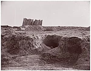 [The "Mine," Petersburg, Virginia] by Timothy H. O'Sullivan|Mathew B. Brady