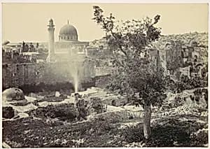 The Mosque of Omar, Jerusalem by Francis Frith