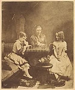 The Scholar's Mate by Oscar Gustav Rejlander
