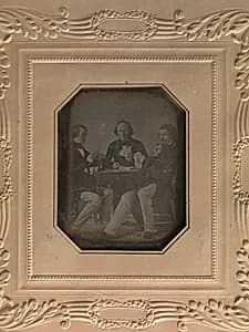 Three Men Playing Cards