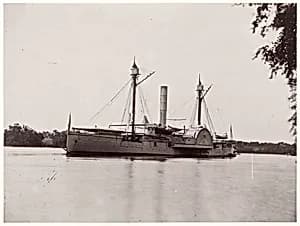 U.S. Ship "Mendota", James River by Mathew B. Brady|Unknown