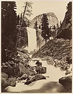 Vernal Fall, Yosemite by Carleton E. Watkins