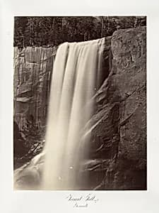 Vernal Falls, 350 feet, Yosemite by Carleton E. Watkins