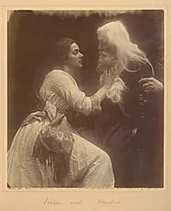 Vivien and Merlin by Julia Margaret Cameron