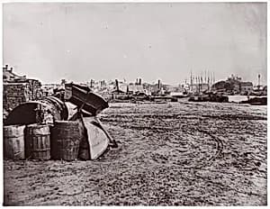Wharves at Richmond, Virginia by Alexander Gardner|Mathew B. Brady
