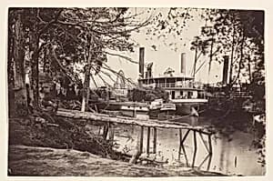 White House Landing, Pamunkey River by Timothy H. O'Sullivan|Mathew B. Brady