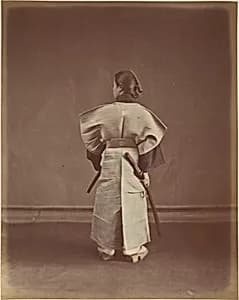 [Woman in Traditional Japanese Garment Photographed from Behind] by Suzuki Shin'ichi