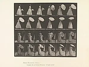 [Woman Opening Parasol] by Eadweard Muybridge|The Photo-Gravure Company