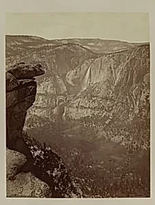 Yosemite Falls from Glacier Point by Carleton E. Watkins