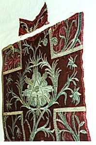 A: Fragments of a chasuble by Unknown Artist