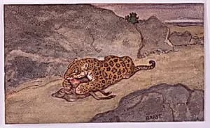 A Jaguar Devouring a Deer by Antoine-Louis Barye