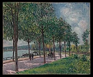 Allée of Chestnut Trees by Alfred Sisley