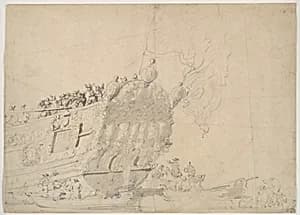 An English Royal Yacht by Willem van de Velde I