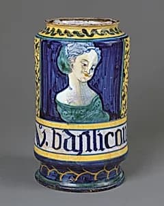 Apothecary jar (albarello) by Unknown Artist