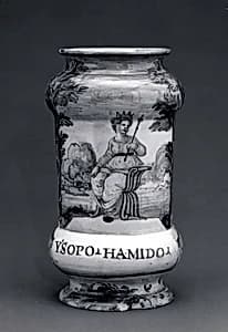 Apothecary jar (albarello) by Unknown Artist