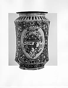 Apothecary jar (albarello) by Unknown Artist