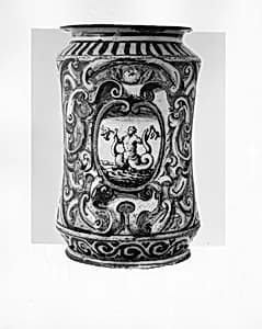 Apothecary jar (albarello) by Unknown Artist