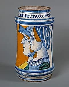 Apothecary jar (albarello) by Unknown Artist