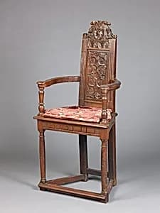 Armchair (caquetoire) by Unknown Artist