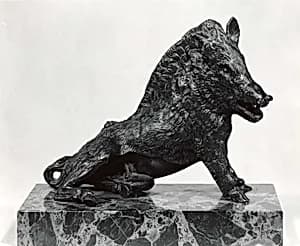 Crouching Boar (Il Porcellino) by Pietro Tacca