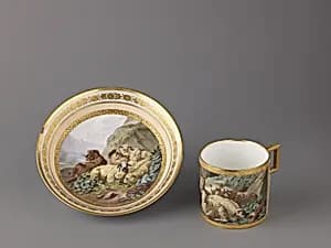 Cup and saucer by Unknown Artist