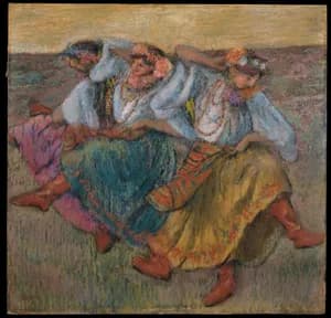Dancers in Ukrainian Dress by Edgar Degas