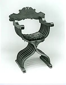 Folding armchair (sedia a Savonarola) by Unknown Artist