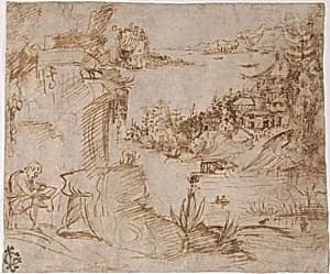 Landscape with Figure by The Veneto